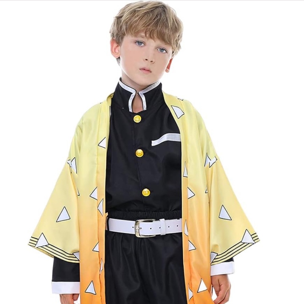 Yellow Cosplay Anime Kids Costume